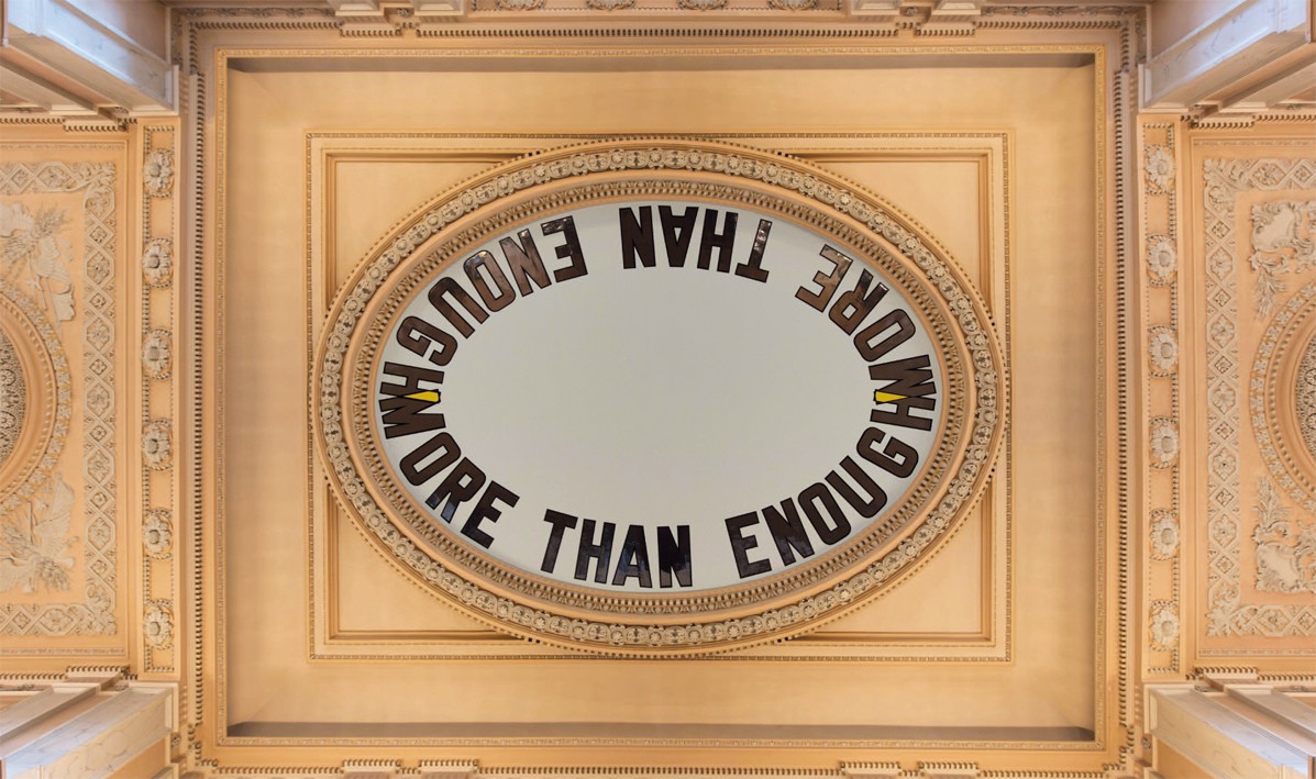 Lawrence Weiner at Blenheim Palace 7030
